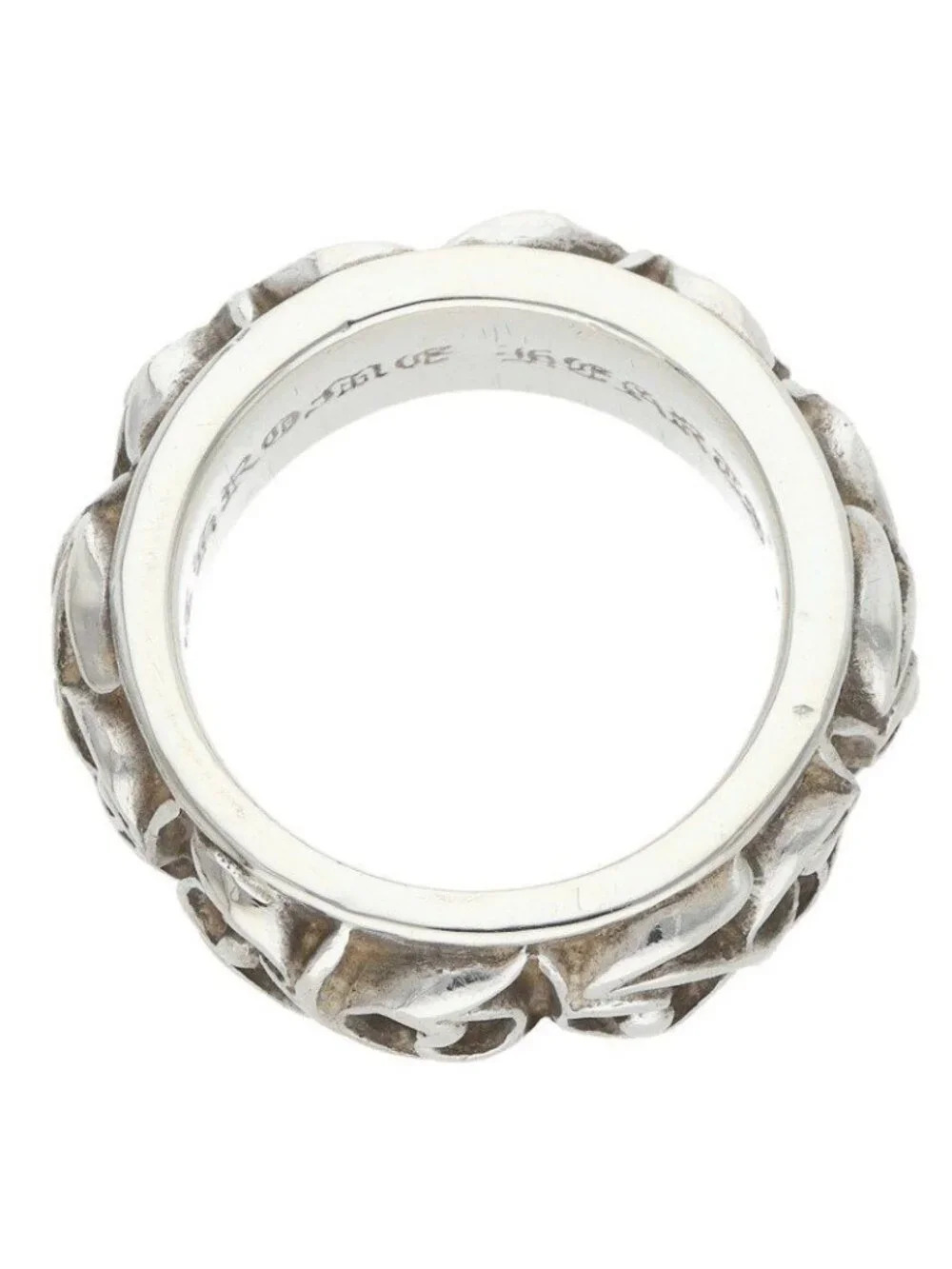 Chrome Hearts Etrnity Vine Band Eternity Silver Ring